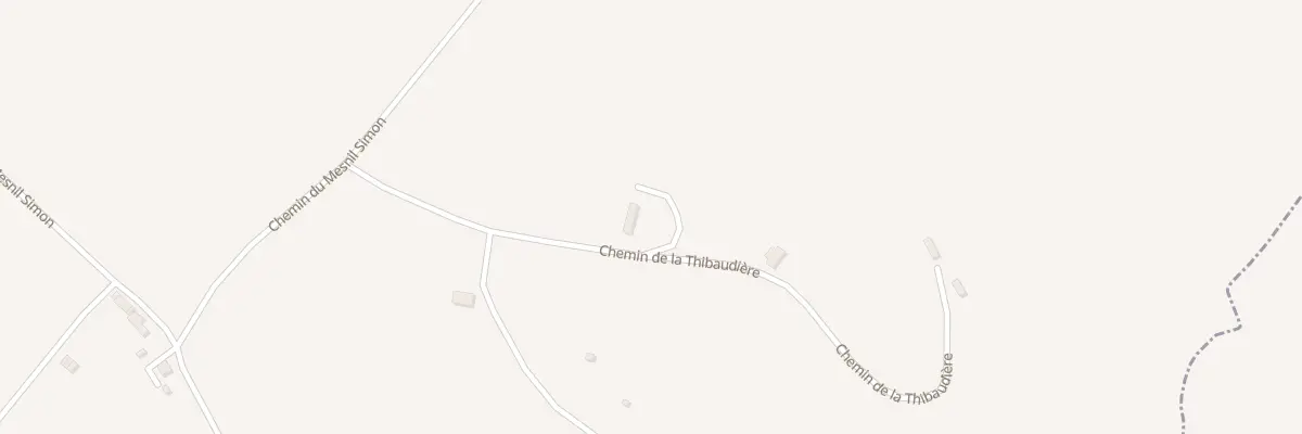 Plan du 405 Che de la Thibaudière à Mézidon Vallée d’Auge