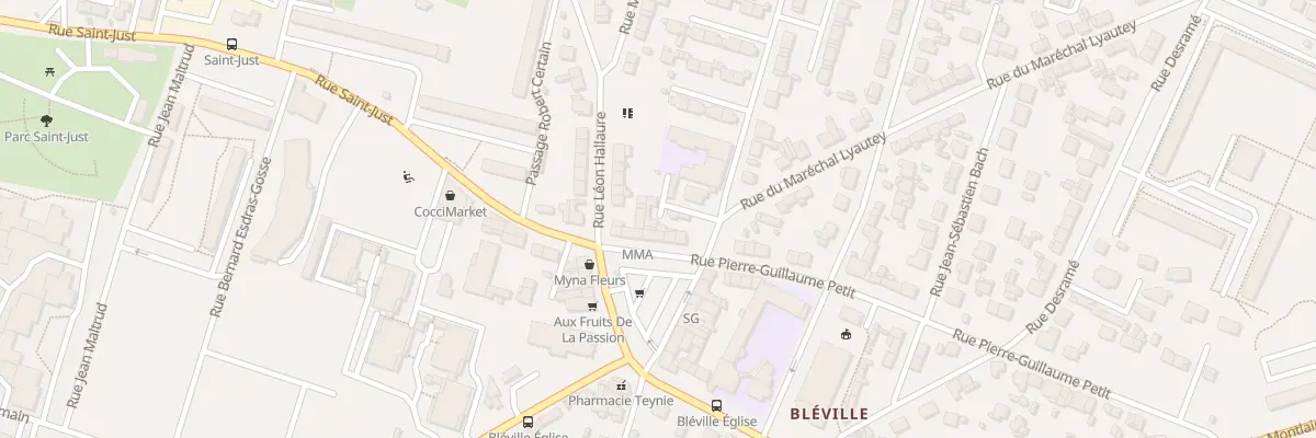 Plan du 7 Rue Pierre Guillaume-Petit au Havre