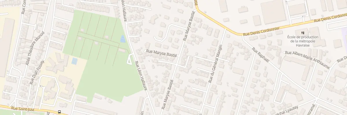 Plan du 23 Rue Maryse Bastié au Havre