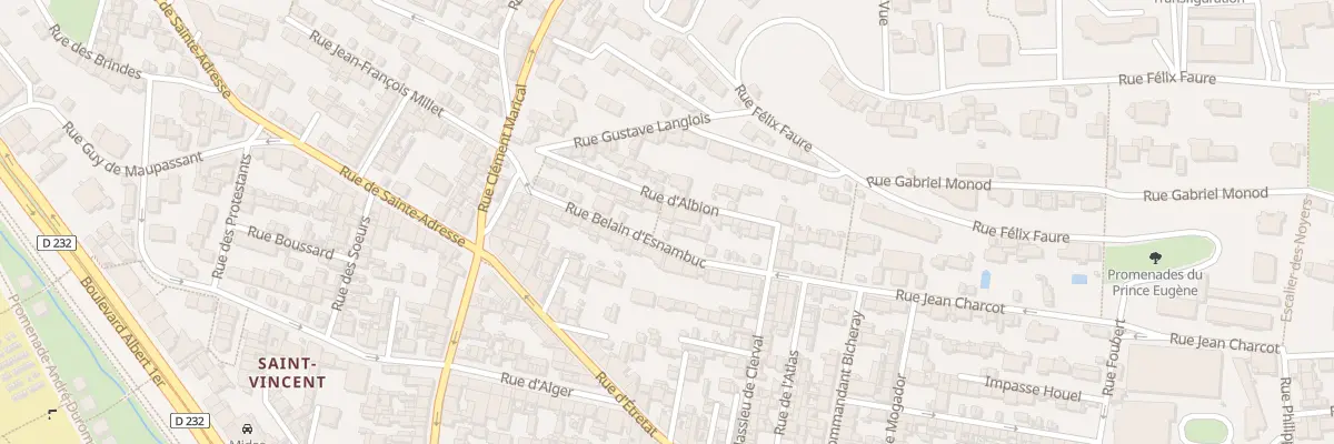 Plan du 17B Rue Belain d’Esnambuc au Havre