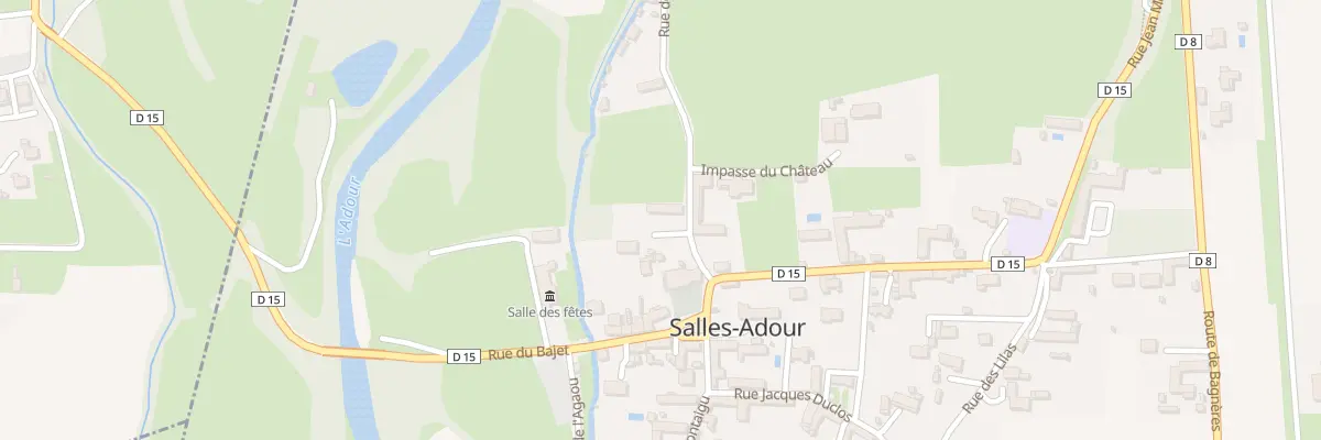Plan du 7 Rue de l’Adour à Salles-Adour