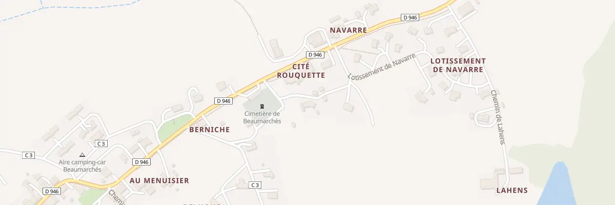 Plan du 16 Rte de Bassoues à Beaumarchés