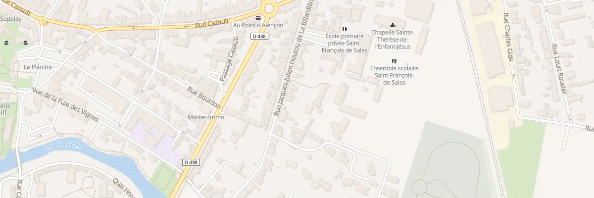 Plan du 70 Rue Labillardière à Alençon