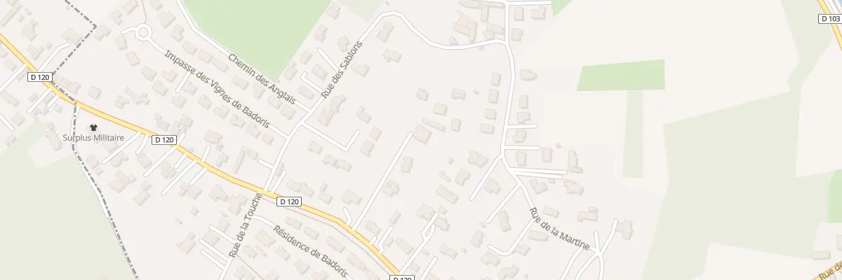 Plan du 38T Rue de Badoris à Fléac