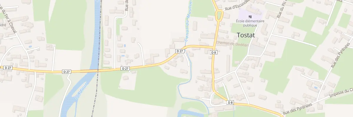 Plan du 5 Rue de Marsac à Tostat