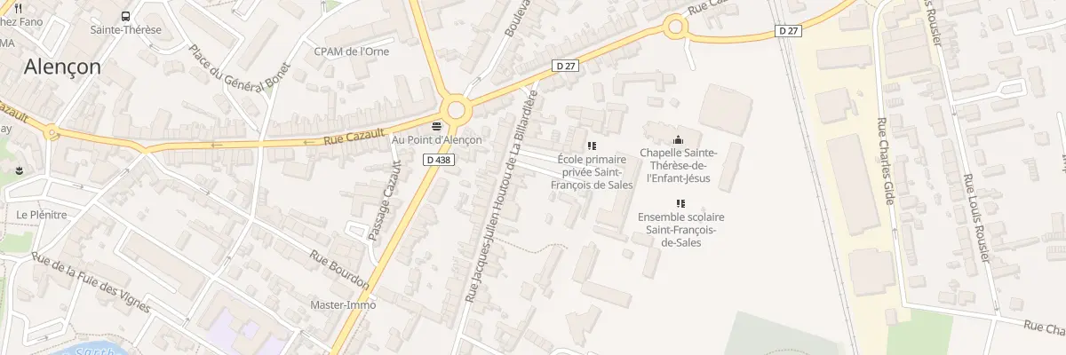 Plan du 96 Rue Labillardière à Alençon
