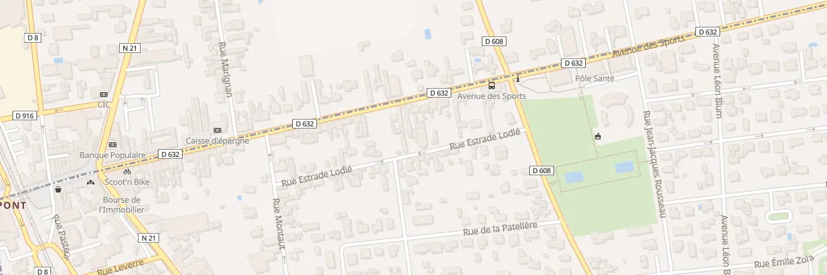 Plan du 26 Rue Estrade Lodié à Séméac