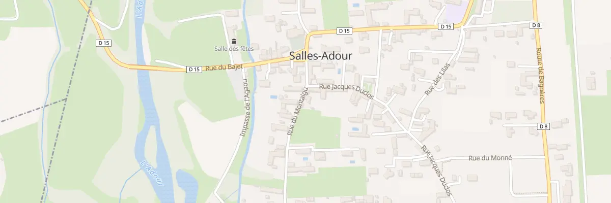 Plan du 3 Rue du Montaigu à Salles-Adour