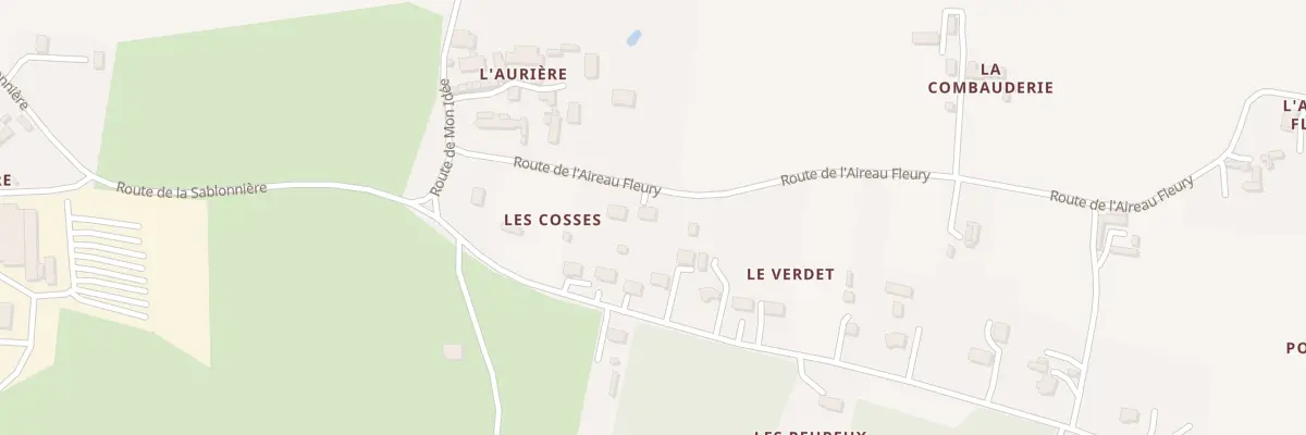 Plan du 545 Rte de l’Aireau Fleury à Vernoil-le-Fourrier