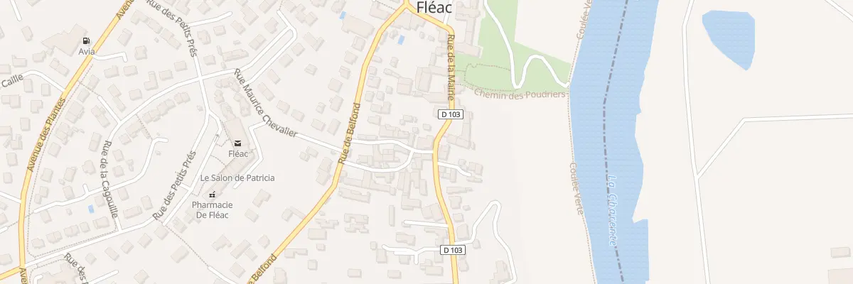 Plan du 2 Rue des Boilevins à Fléac