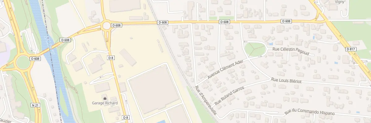 Plan du 13 Rue Ampèrevielle à Séméac