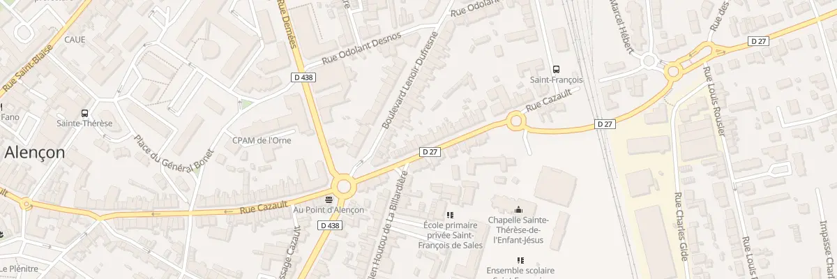 Plan du 157 Rue Cazault à Alençon
