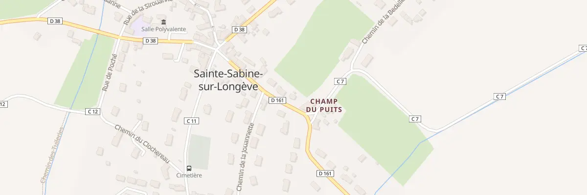 Plan du 9 Rue des Trois Couleurs à Sainte-Sabine-sur-Longève
