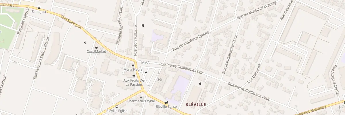 Plan du 13 Rue Pierre Guillaume-Petit au Havre
