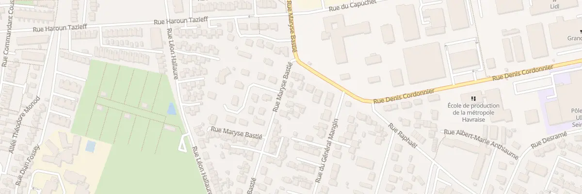 Plan du 52 Rue Maryse Bastié au Havre