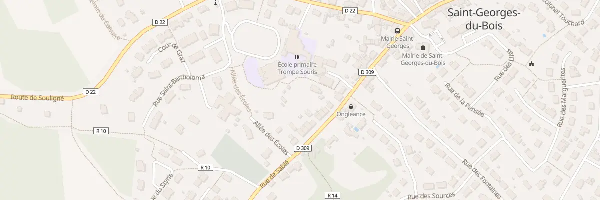 Plan du 34 Rue de Sablé à Saint-Georges-du-Bois