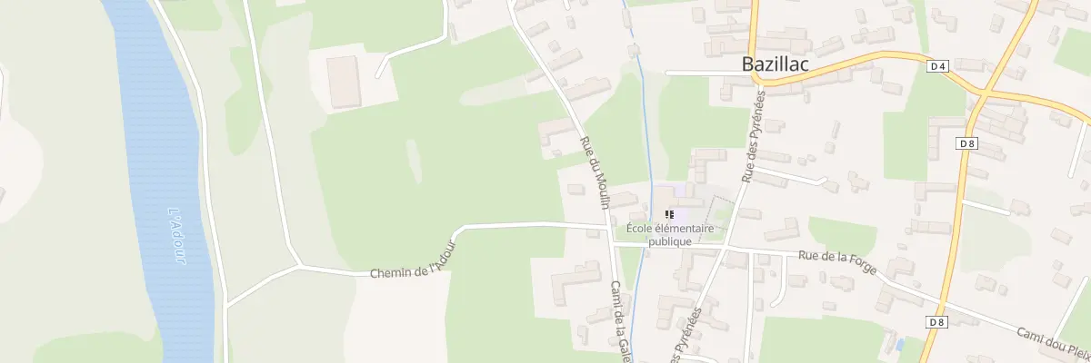 Plan du 3 Che de l’Adour à Bazillac