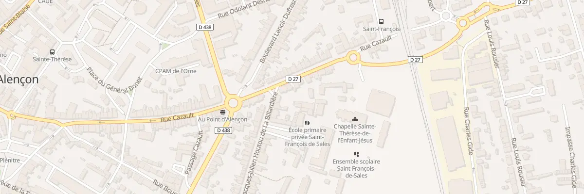 Plan du 130 Rue Cazault à Alençon