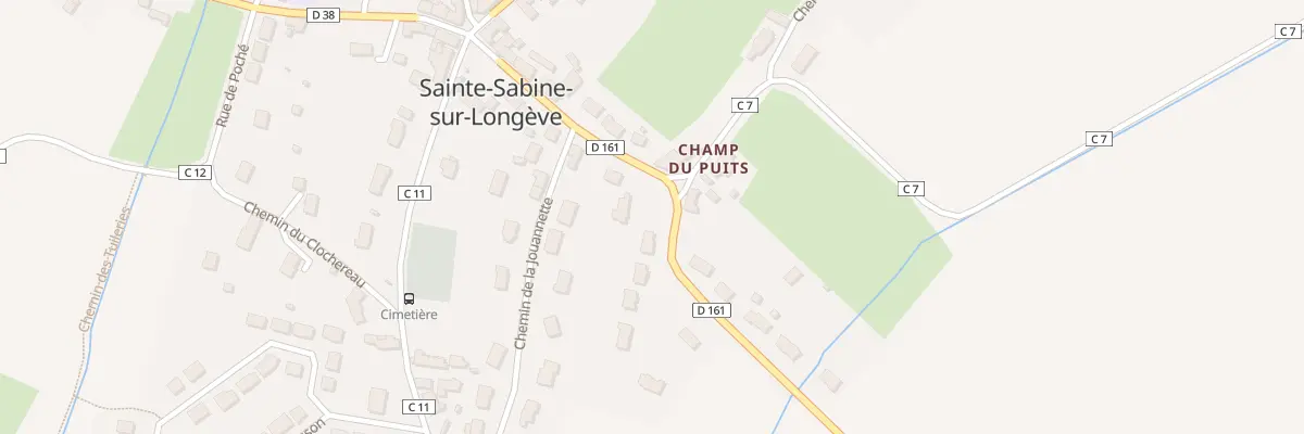 Plan du 12 Rue des Trois Couleurs à Sainte-Sabine-sur-Longève