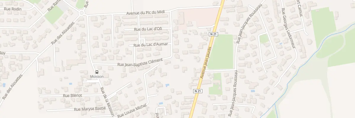 Plan du 20 Rue Jean-Baptiste Clément à Aureilhan