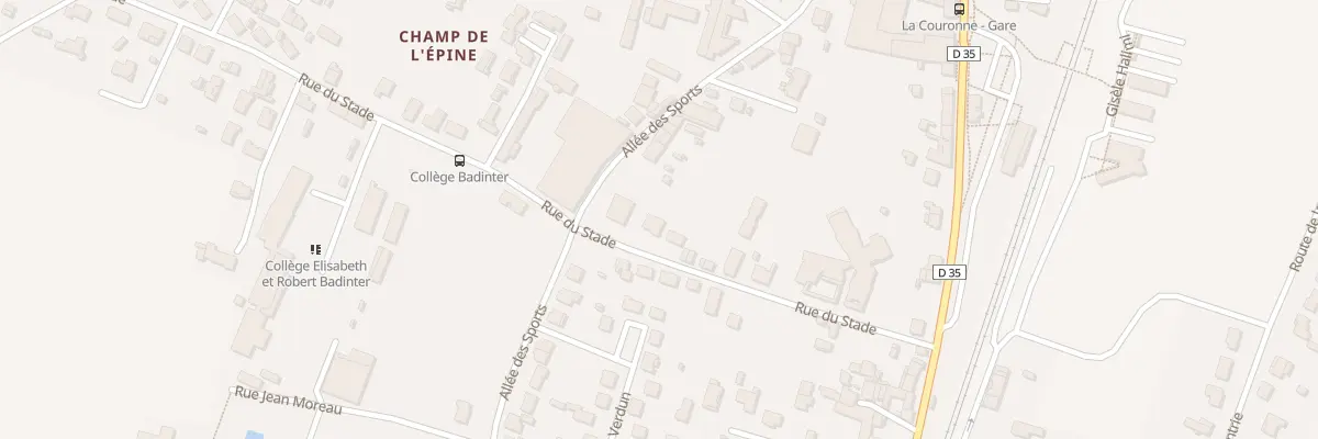 Plan du 17B Rue du Stade à La Couronne