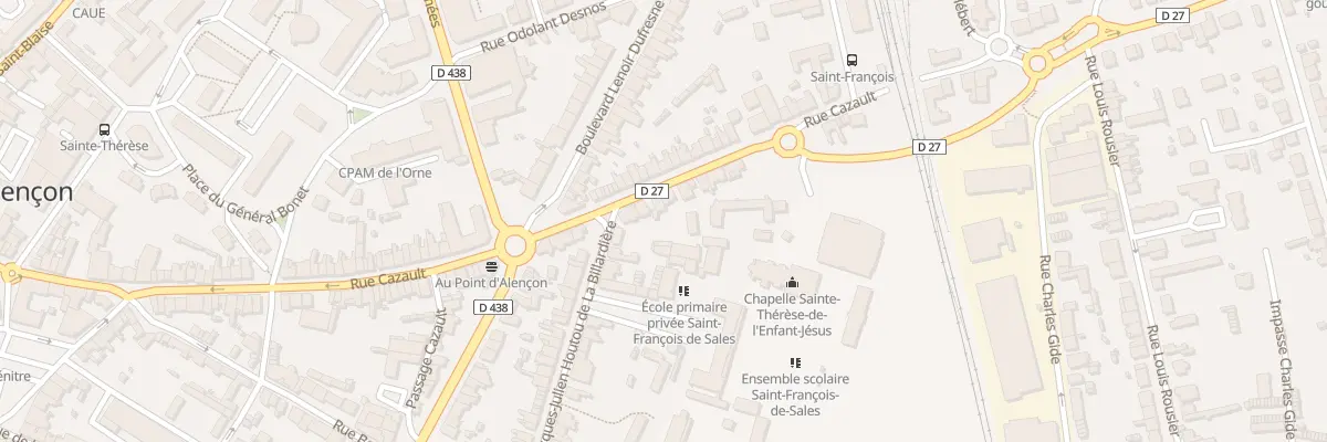 Plan du 134 Rue Cazault à Alençon