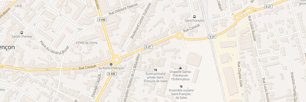 Plan du 136 Rue Cazault à Alençon