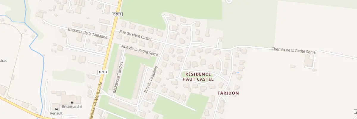 Plan du 26 Rue Res du Haut Castel à Casteljaloux