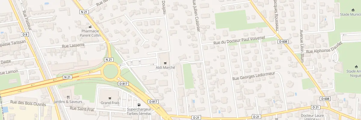 Plan du 13B Rue Julien Cuisinier à Séméac