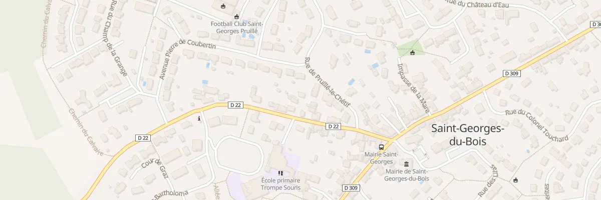 Plan du 10 Rue de Souligné à Saint-Georges-du-Bois