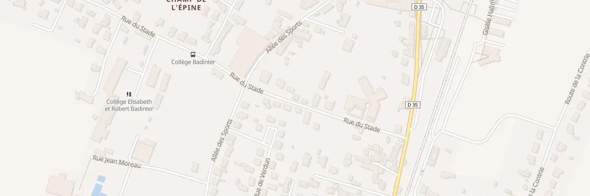 Plan du 15 Rue du Stade à La Couronne