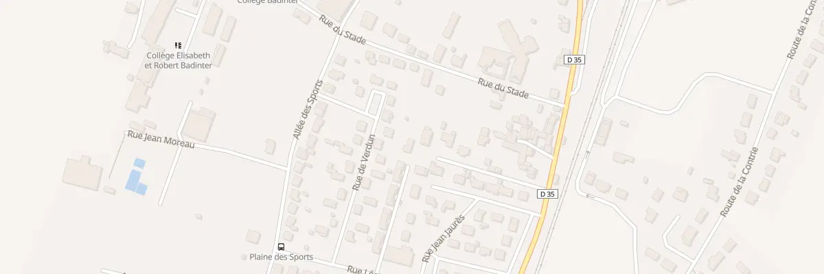 Plan du 7104 Rue du Stade à La Couronne