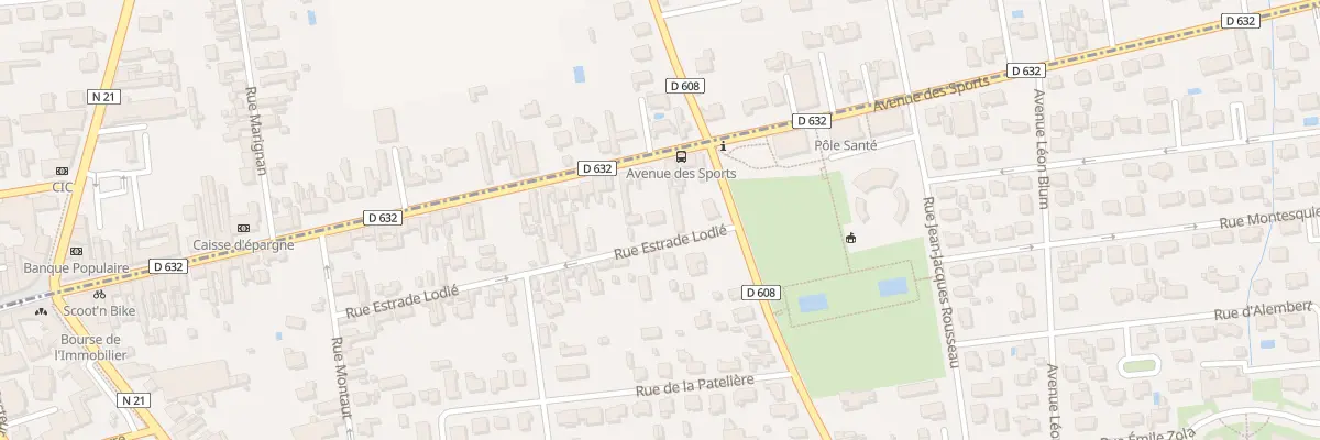 Plan du 40 Rue Estrade Lodié à Séméac