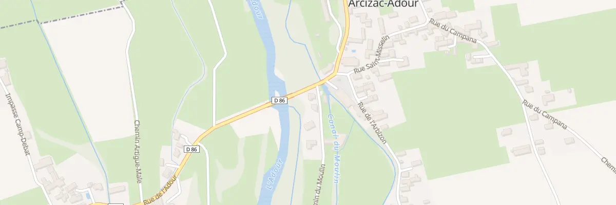 Plan du 20 Che du Moulin à Arcizac-Adour