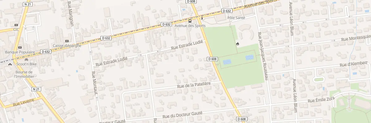 Plan du 33 Rue Estrade Lodié à Séméac