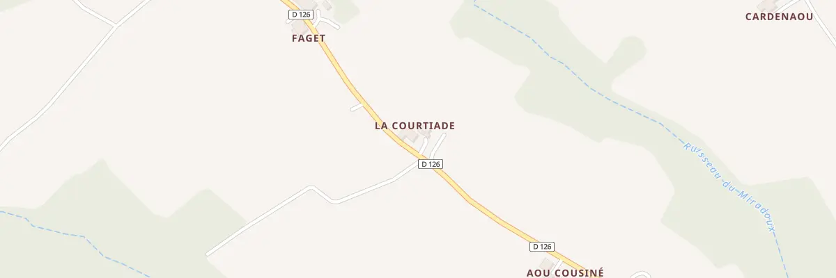 Plan du 5075 A la Courtiade à Couloumé-Mondebat