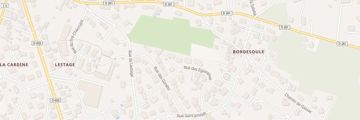 Plan du 3 Rue des Eglantines à Casteljaloux