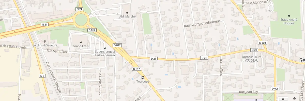 Plan du 8 Rue de la République à Séméac