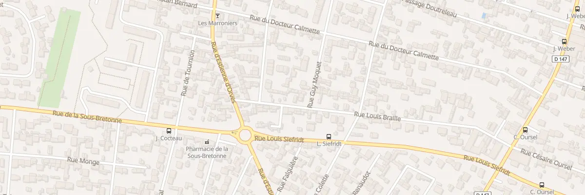 Plan du 11 Rue Louis Braille au Havre