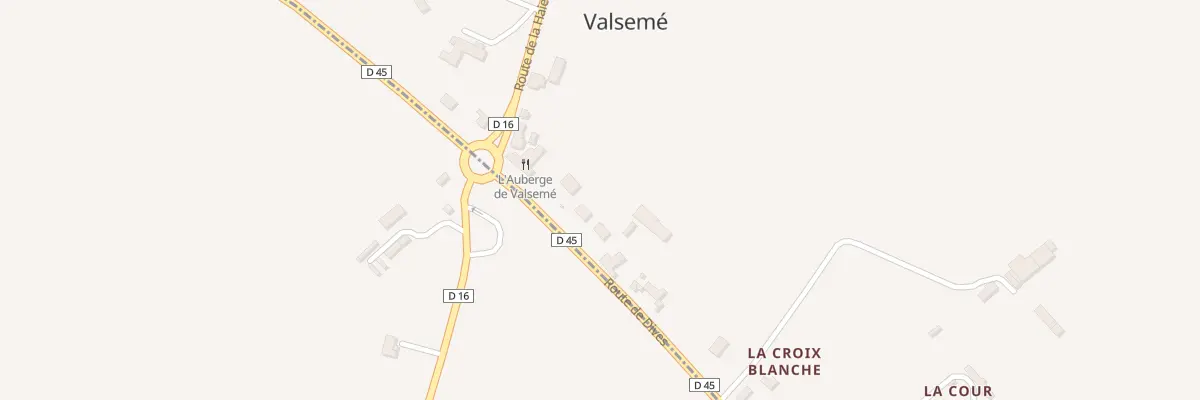 Plan du 55 Rte de Dives à Valsemé
