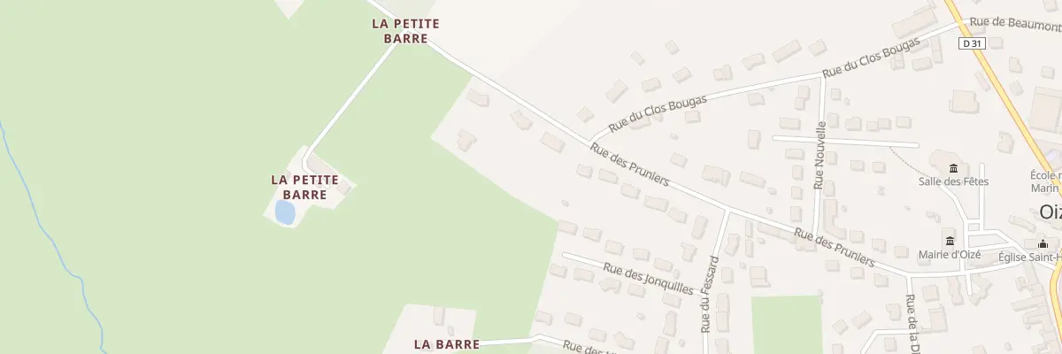 Plan du 1 La Barre à Oizé