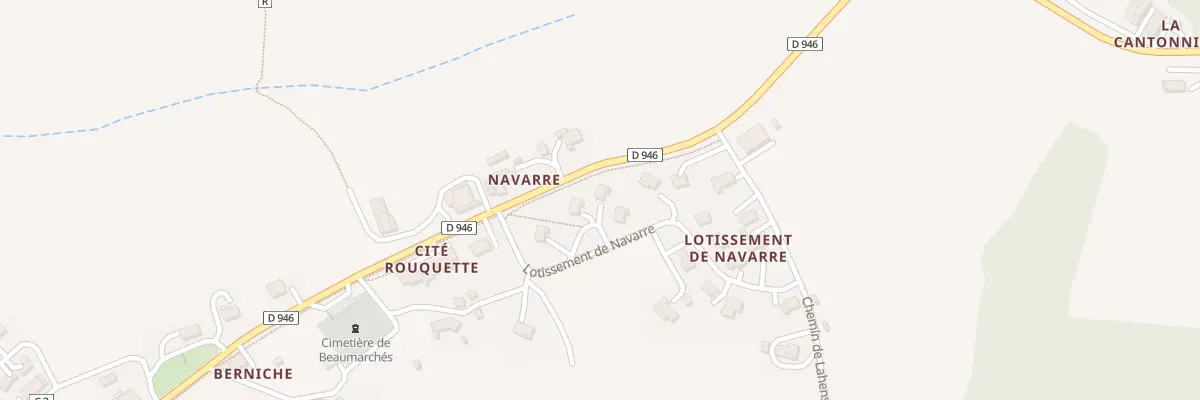 Plan du 5 Lot de Navarre à Beaumarchés