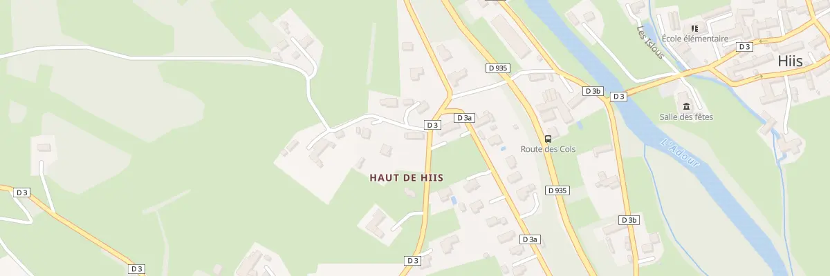 Plan du 40 Rte de Visker à Hiis