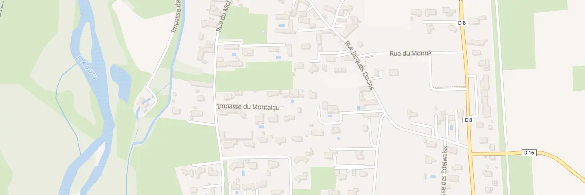 Plan du 1 Imp du Montaigu à Salles-Adour