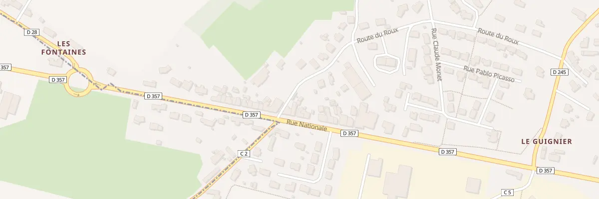 Plan du 24 Rue Nationale à Trangé