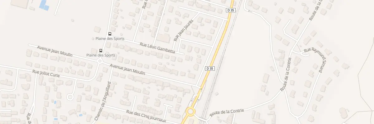 Plan du 25 Rue Leon Gambetta à La Couronne