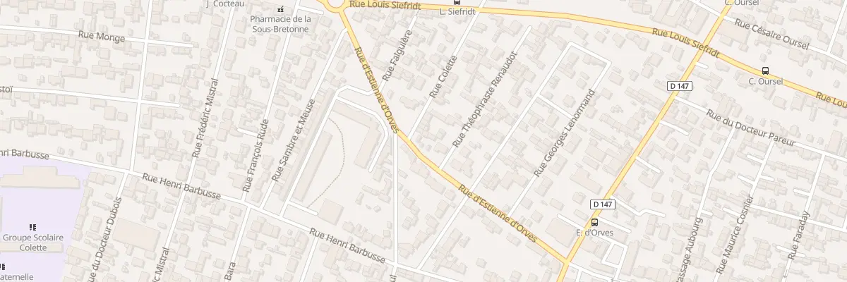 Plan du 36 Rue d’Estienne d’Orves au Havre