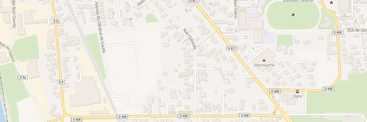 Plan du 25 Rue Colomès à Séméac
