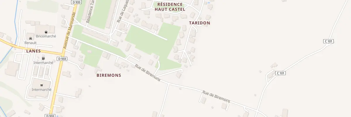 Plan du 13 Rue Res du Haut Castel à Casteljaloux