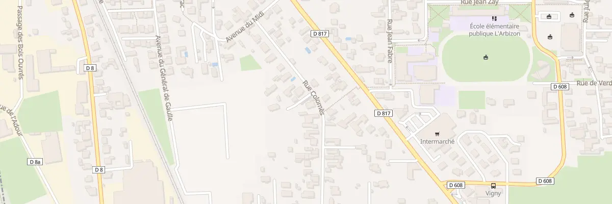 Plan du 17 Rue Colomès à Séméac